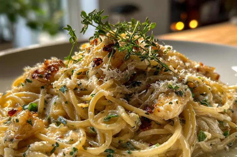 Fresh ingredients for Creamy Tuscan Pasta