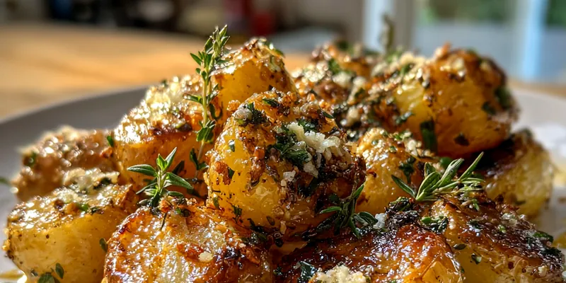 Garlic Butter Roasted Potatoes