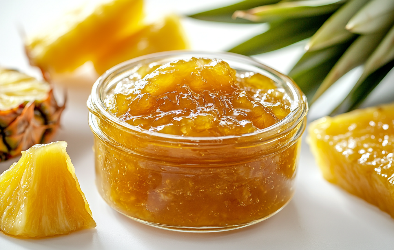 Pineapple Jam Preparation