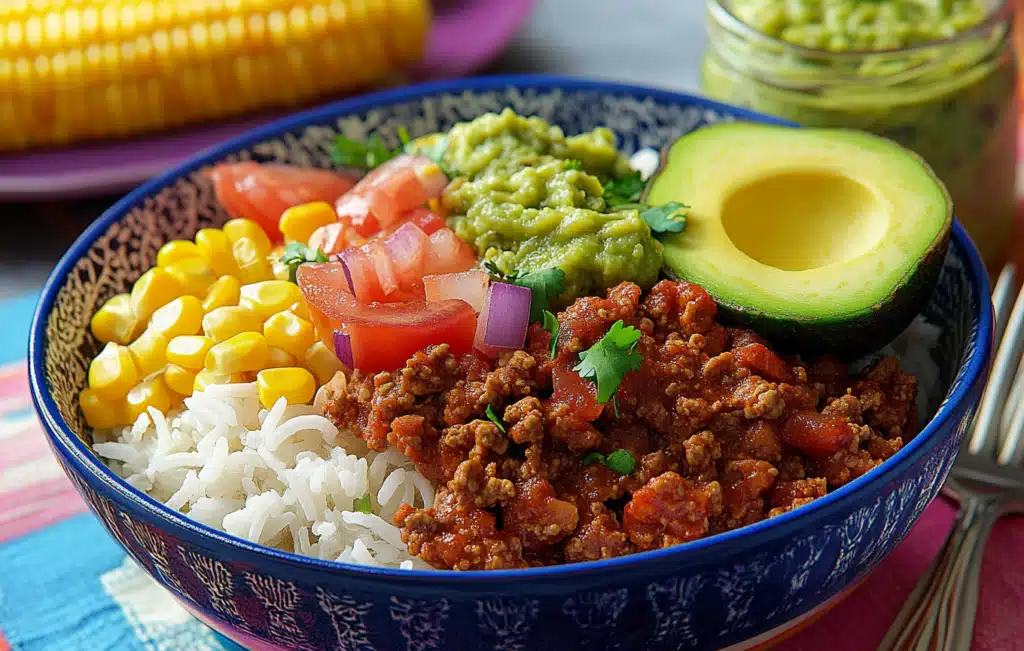 Mexican taco bowl